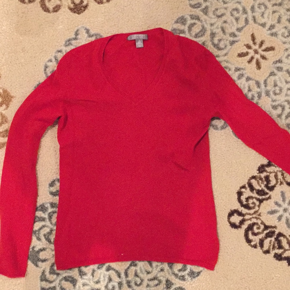 Cashmere by charter club red sweater